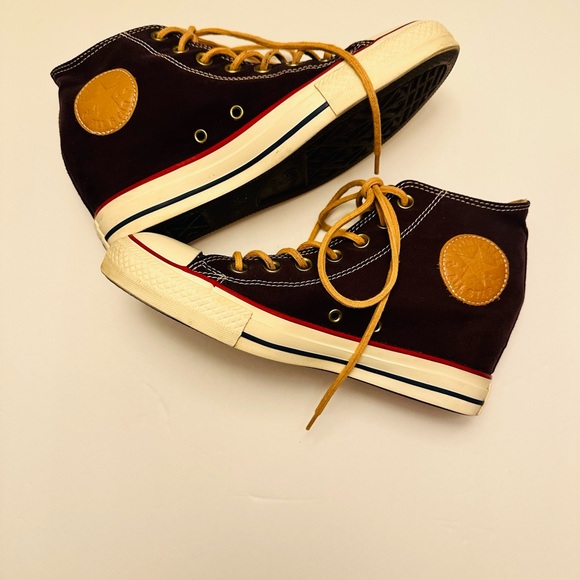 RARE CONVERSE All Star Hi Lux Hidden Wedge Sz 9 Burgundy